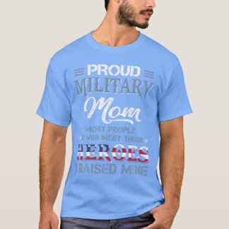 Militaire Moeder Ik Heb Mijn Held Amerika Amerikaa T-shirt