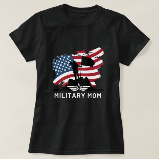 Militaire moeder t-shirt (Design voorkant)
