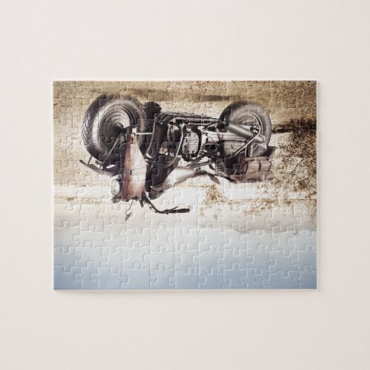 Militaire motorfiets legpuzzel (Horizontaal)