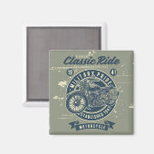  Militaire Motorfiets Magnet (Voorkant / Achterkant)