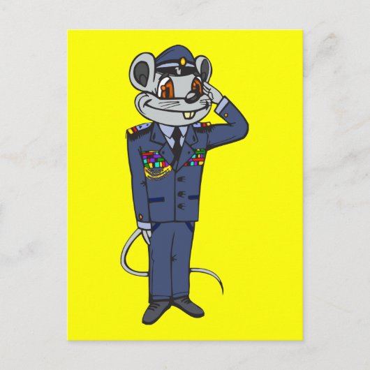 Militaire muis briefkaart (Voorkant)