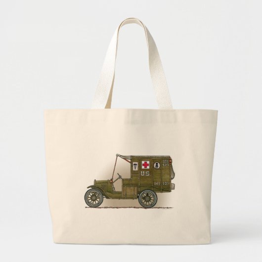  militaire munitie grote tote bag (Voorkant)