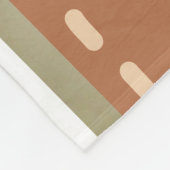 Militaire neushoorn Groene Print Fleece Deken (Hoek)