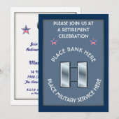 Militaire O3 Uitnodiging tot pensionering (Voorkant / Achterkant)