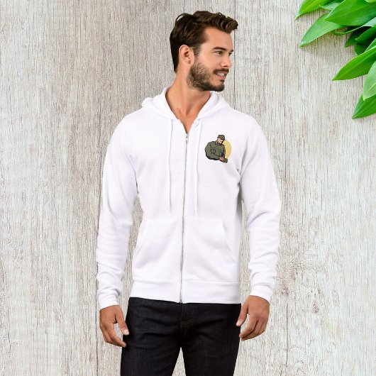 Militaire officier retro leger soldaat hoodie