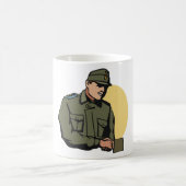 Militaire officier retro leger soldaat koffiemok (Center)