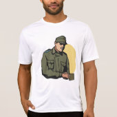 Militaire officier retro leger soldaat t-shirt (Voorkant)