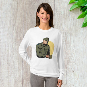 Militaire officier retro leger soldaat t-shirt