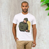 Militaire officier retro leger soldaat t-shirt