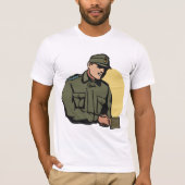 Militaire officier retro leger soldaat t-shirt (Voorkant)