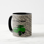 Militaire offroad truck slepen raketwerper mok (Voorkant links)