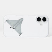 Militaire onbemande luchtvaartuigen iPhone 16 hoesje (Achterkant horizontaal)