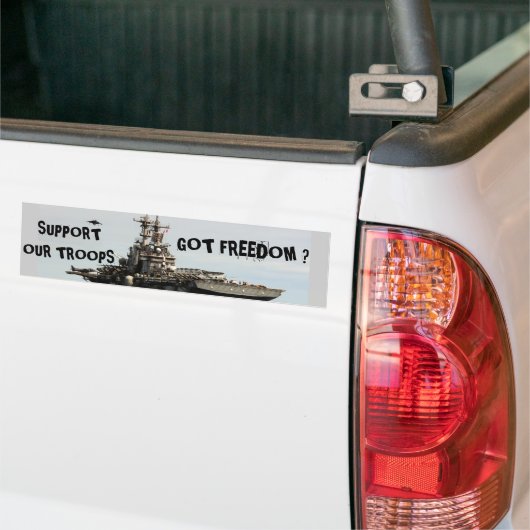 Militaire ondersteuning bumpersticker (Op Truck)