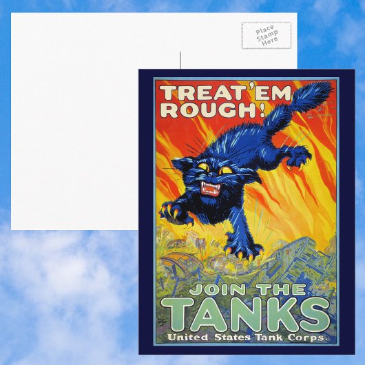  militaire oorlog die zich herstelt met een wilde  briefkaart