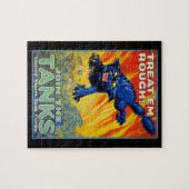 militaire oorlog die zich herstelt met een wilde legpuzzel (Horizontaal)