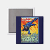  militaire oorlog die zich herstelt met een wilde  magneet (Voorkant / Achterkant)