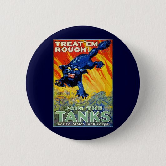  militaire oorlog die zich herstelt met een wilde  ronde button 5,7 cm (Voorkant)