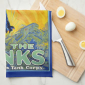  militaire oorlog die zich herstelt met een wilde  theedoek (Quarter Fold)