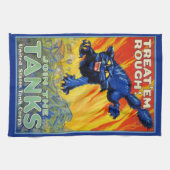  militaire oorlog die zich herstelt met een wilde  theedoek (Horizontaal)