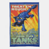  militaire oorlog die zich herstelt met een wilde  theedoek (Verticaal)