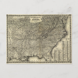 Militaire operaties in de burgeroorlog brengen de  briefkaart