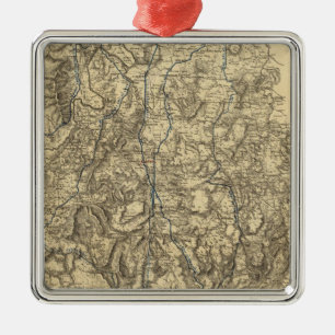 Militaire operaties in de Campagne van Atlanta Metalen Ornament