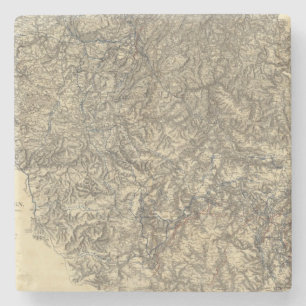 Militaire operaties van de Campagne van Atlanta 3 Stenen Onderzetter