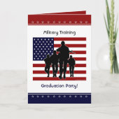 Militaire opleiding Graduation Party Custom Invite (Voorkant)
