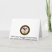 militaire oprechte sympathiekaart kaart (Achterkant)