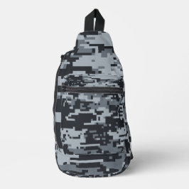 Militaire Orbitale Digitale Camouflagepatroon Sling Bag