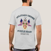 Militaire Orde van het Paarse Heart T-Shirt (Achterkant)