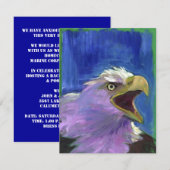 MILITAIRE OVERHEID ~ ELGF-PARTIJINVITATIE KAART (Voorkant / Achterkant)