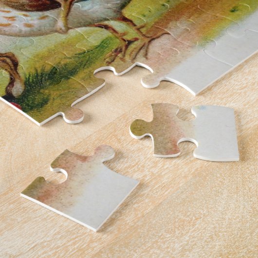 Militaire paasbundels Antiek postkaart puzzle Legpuzzel (Zijkant)