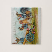 Militaire paasbundels Antiek postkaart puzzle Legpuzzel (Verticaal)