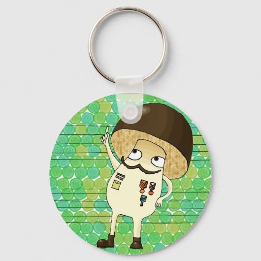 Militaire paddenstoel sleutelhanger (Voorkant)