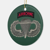 Militaire parachutist keramisch ornament (Links)