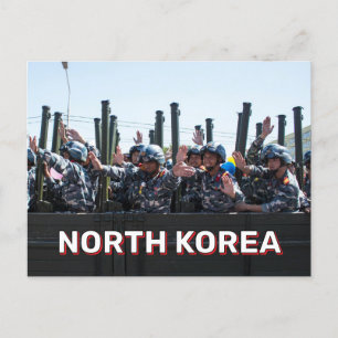 Militaire parade in Noord-Korea Briefkaart