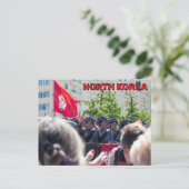 Militaire parade in Noord-Korea Briefkaart (Staand voorkant)