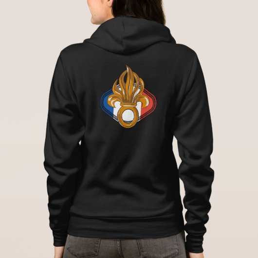 Militaire paratroophouders van de Légion Étrangère Hoodie (Achterkant)