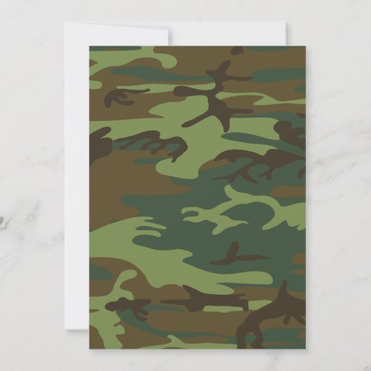 Militaire partij Camouflage Soldaat Kaart (Achterkant)