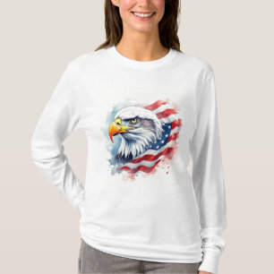 Militaire Patriottische Adelaar Kunst T-shirt