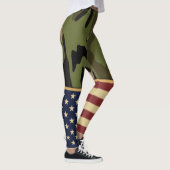 Militaire patriottische Amerikaanse vlag Camo Leggings (Rechts)
