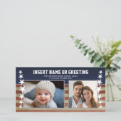 Militaire / Patriottische Fotokaart (Staand voorkant)