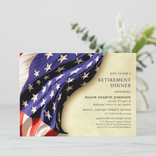 Militaire Patriottische Rode Witte en Blauwe Pensi Kaart (Staand voorkant)