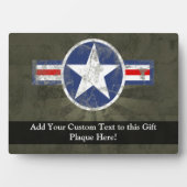 militaire patriottische ster fotoplaat (voorkant)