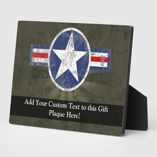 militaire patriottische ster fotoplaat (Zijkant)