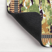 Militaire patroon met kogel muismat (Hoek)