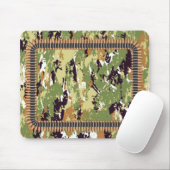 Militaire patroon met kogel muismat (Met muis)