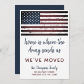 Militaire PCS-beweging We hebben de Amerikaanse vl Aankondiging (Voorkant / Achterkant)