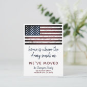 Militaire PCS-beweging We hebben de Amerikaanse vl Aankondigingskaart (Staand voorkant)